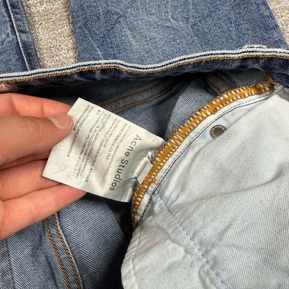 Acne Studios Row Fringe CLTVT Minimalist Casual Jeans Size 26/32 - Picture 3 of 8